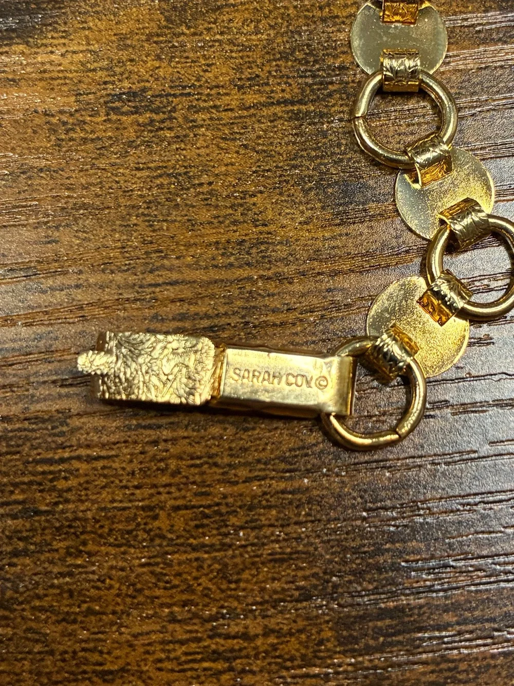 Sarah Coventry Gold-Tone Coin Link Bracelet - Women's Fashion Jewelry